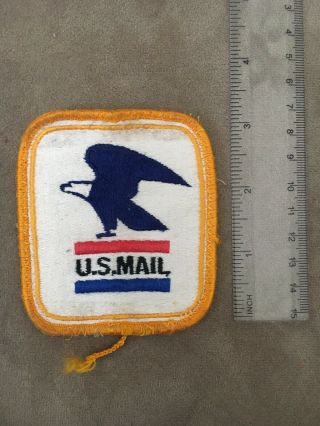 Usps Post Office Uniform Patch 1970s Us Mail Letter Carrier Eagle Vintage