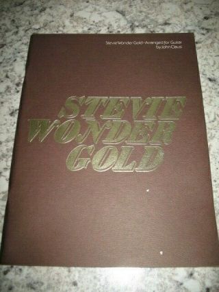 Vintage Sheet Music Book Stevie Wonder Gold 1975