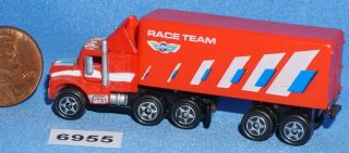 Micro Machines Semi Box Truck Race Team Small Logo Variant Vintage Galoob