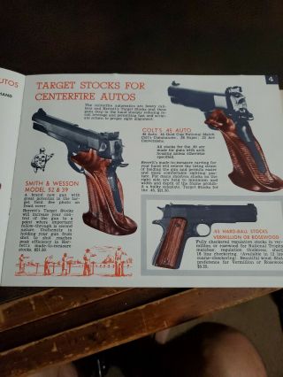 Vintage 1950 - 60s Herretts Hand Made Hun Stocks Brochure/ Order 3