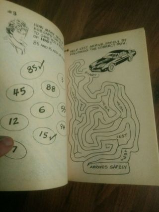 Knight Rider,  David Hasselhoff Kit Car Action Activity Book 1984 Vintage 5