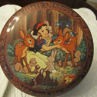 Vintage Snow White & 7 Dwarfs,  Tin Container,  Made In England,  Walt Disney World