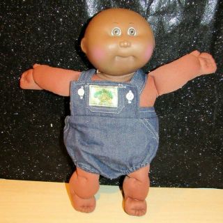 Vintage Cabbage Patch Kid 1982 Preemie Bald African American W/outfit