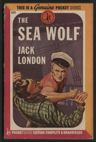 Vintage Pb: The Sea Wolf_jack London_pocket Book 325_1st Pt 1945_sociopath Capt