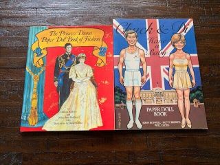 1982 Vintage Chuck & Di Have A Baby Paper Doll,  Princess Diana Book Of Fashion