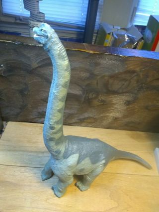 Vintage Toy Dinosaur 1988 The Carnegie Safari Ltd Bracho Saurus 14 " Tall.