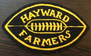 Vintage Ca.  1960’s Hayward High School Farmers Football Clothing Black Patch