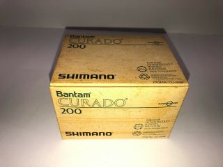 Vintage Shimano Bantam Curado 200 Box And Information Sheets