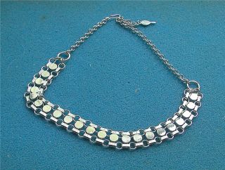 " Tricia " Silver Tone 16 " Necklace - Sarah Coventry Jewelry - Sara Cov - Vtg