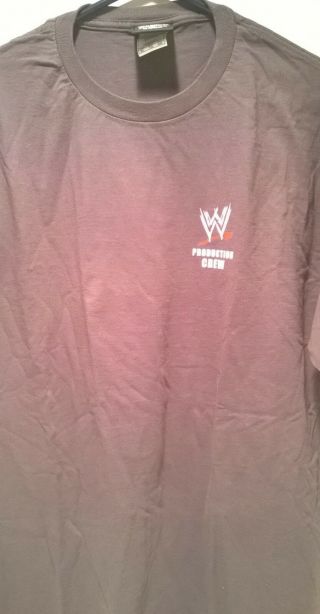 World Wrestling Entertainment 2004 Road Never Ends Tour Crew T - Shirt Xl