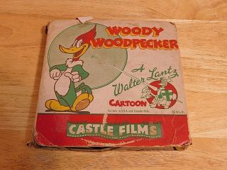 Vintage 16mm Film Movie Woody Woodpecker Castle Films