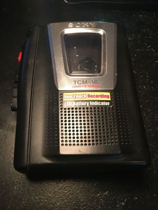 Vintage Sony Tcm - 16 Cassette - Voice Recorder Cassette Tape
