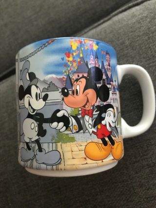 Vintage 1988 Disney Disneyland Mickey Mouse 60th Birthday Mug