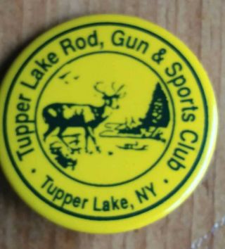 Adirondacks,  Tupper Lake,  Rod,  Gun,  And Sports Club Pin