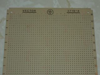 Vintage Vector Plugbord 3719 - 4 10 " X 4.  5 ".  042 Diameter Holes Nos
