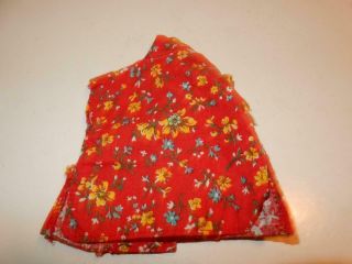 VINTAGE RED FLORAL IDEAL TAGGED LITTLE MISS REVLON DOLL OUTFIT SHIRT 3