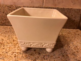 Vintage Napcoware Footed Planter White Ceramic Pottery