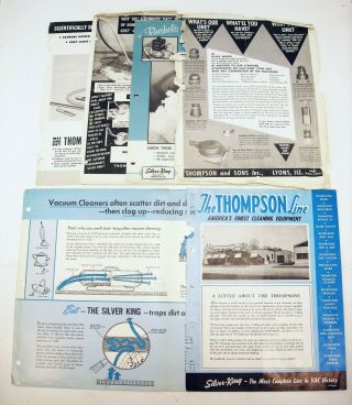 Vintage Thompson Vacuum Cleaner Poor Brochures