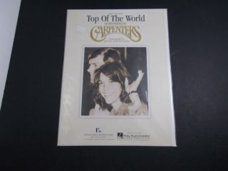 The Carpenters - Sheet Music - On Top Of The World Vintage
