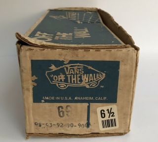Vintage 1980’s Vans Off The Wall Box Made In California USA Rare 3