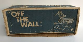 Vintage 1980’s Vans Off The Wall Box Made In California USA Rare 4