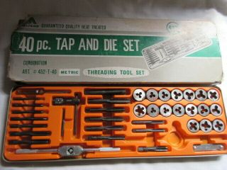 Vintage Alltrade Tap & Die Set Threading Tool Metric Set