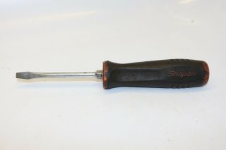 Vintage Snap On Sgd4? Flat Head Screwdriver 8 3/4 " Long Soft Grip