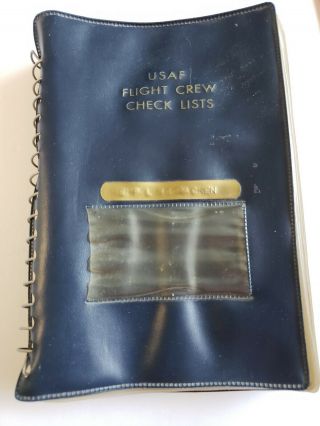 Vintage Vietnam Era Usaf Flight Crew Check List Air Force Pilot Book