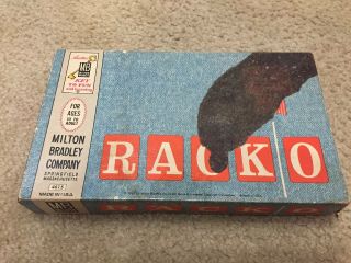 Vintage Racko Card Game By Milton Bradley Rack - O 1961 Complete.