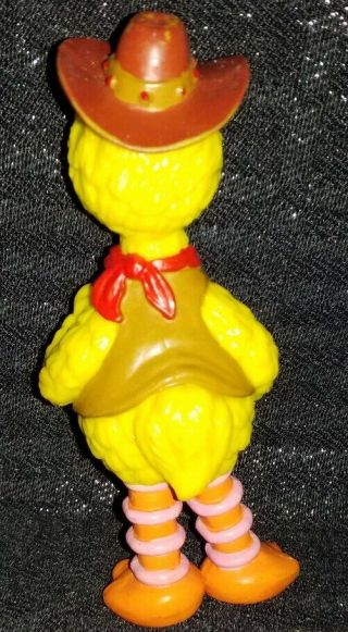 Vintage Big Bird Sesame Street PVC Cow - Boy Figurine 3.  5 