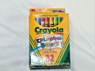 Vintage 30 Crayola Coloring Book Crayons 1997 - 32 Count Box Missing Two Color