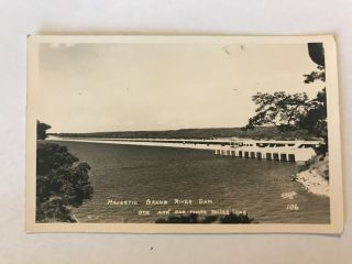 Majestic Grand River Dam Pensacola Oklahoma Ok Vintage Postcard