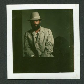 3 Vintage Polaroid Photos African American Man w/ Beard in Suit 991015 2