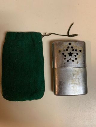 Vintage Portable Pocket Hand Warmer Heater & Special Catalyst For Heaters.
