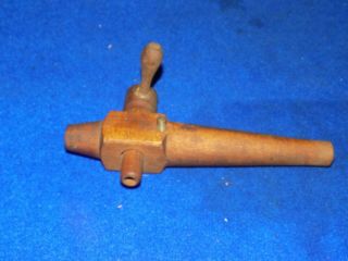 Vintage,  Wooden Beer Whiskey Barrel Spout Tap Spigot Tap Handle With Air Valve