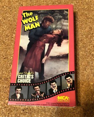 The Wolf Man - Vintage Vhs Horror Movie