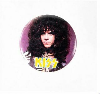 Kiss Eric Carr Drums Vintage Pin Badge Button Animalize 1984