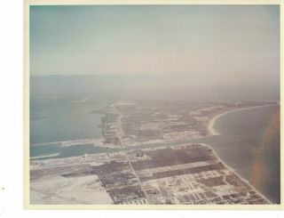 Vtg Usaf Photo 1965 Ckmta Corps Engineers Aerial View Cape Kennedy
