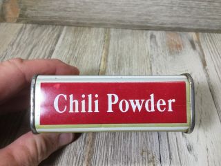 Vintage Schilling Chili Powder Spice Tin McCormick Advertising Collectible 4