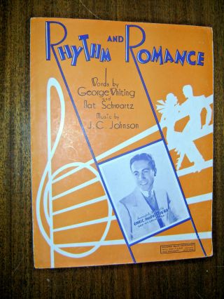 Vintage Sheet Music 1935 - Rhythm And Romance - Enric - Madriguera - Guitar Piano - Voice