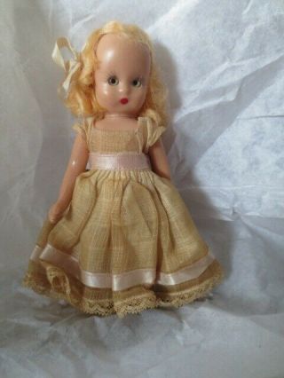 Vintage Nancy Ann Story Book Doll 6 " Doll Plastic W/sleep Eyes