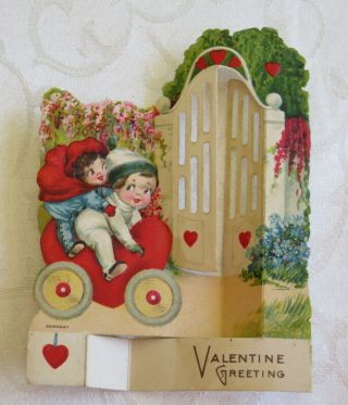 Vintage Valentine,  Folding,  A Heart Shaped Car,  Germany 2