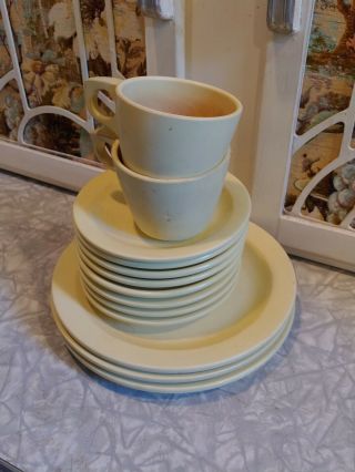 Bontoon Melmac Vintage Camping Plastic Set Of 13 Beige/tan Cups And Plates