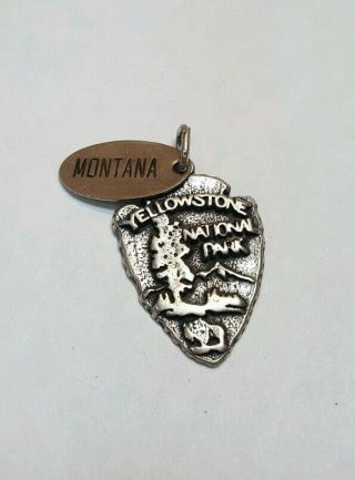 Vintage Sterling Silver Yellowstone National Park Charm