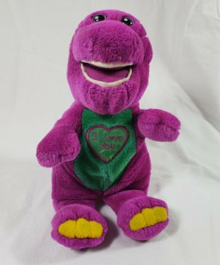 10 " Plush Barney The Purple Dinosaur Doll Toy Tv Show Vintage