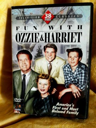Fun With Ozzie And Harriet Dvd 2007 4 - Disc Set Television Series 38 Ep.  Vtg