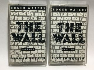 Vintage Roger Waters The Wall : Live In Berlin (set Of 2 1990 Cassette) R2