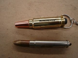 (2) Vintage Cigarette Lighters,  Winchester (butane) The Other Japan,  Bullet Shap