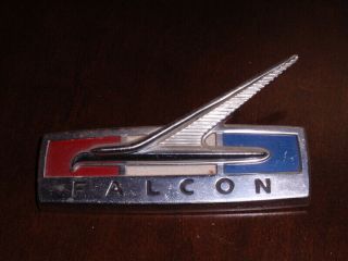 Vintage Ford Falcon Chrome Bird Fender Emblem Badge