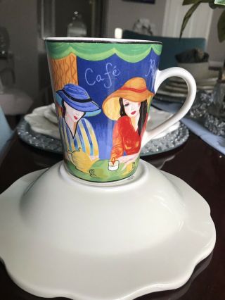 Vintage Sango Furio Cafe Paris Cup Mug